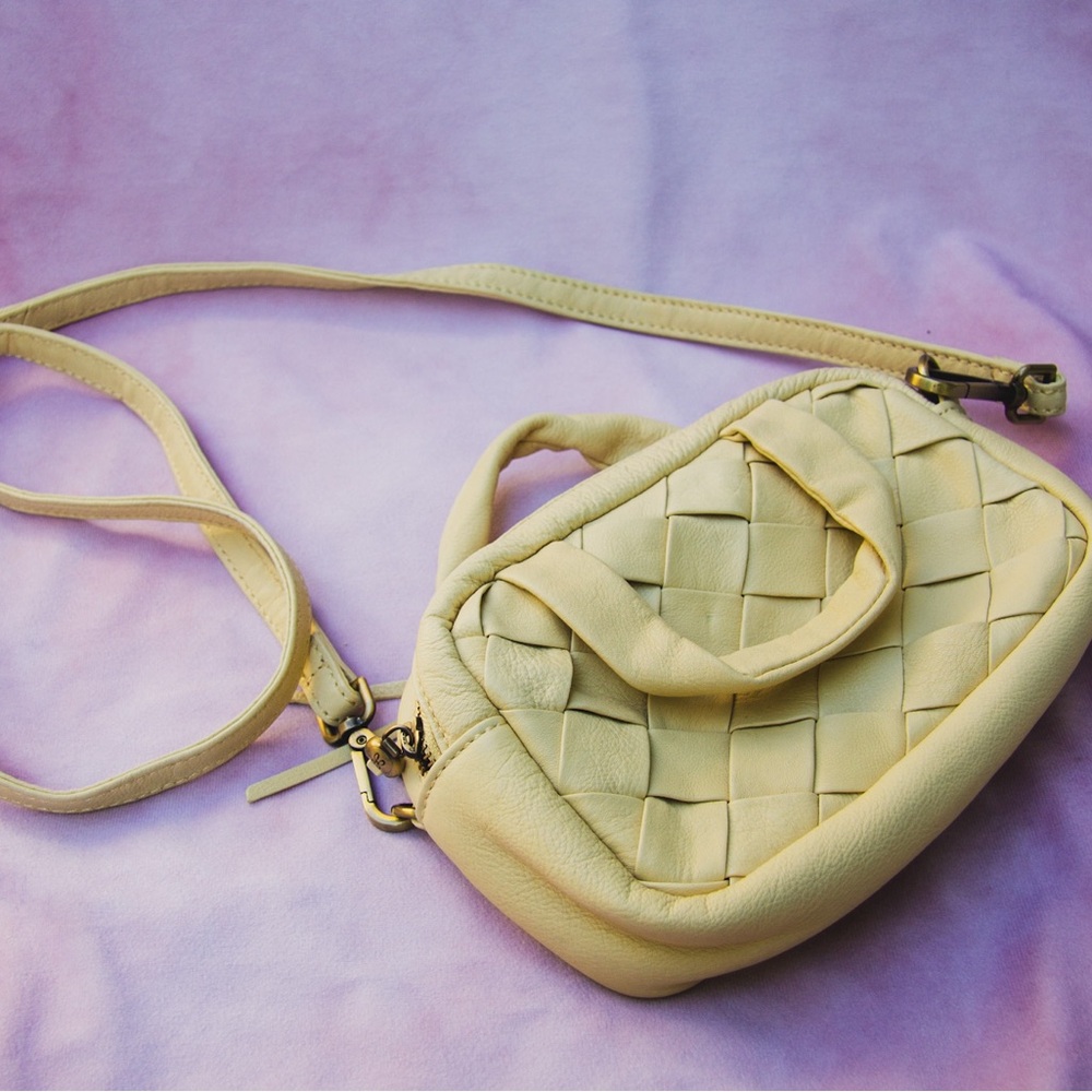 HOBO Maze Woven Leather Crossbody